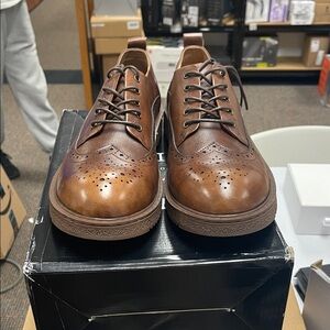 Classic Brown Leather Men's Brogues